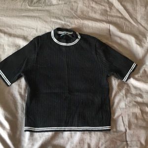 Brandy Melville cropped black shirt.